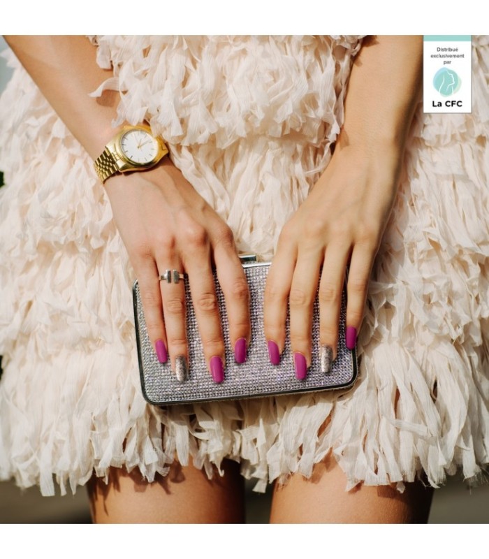 Hi Hybrid - Vernis à Ongles Semi-Permanent Gel UV - White Crystals - Tient 2 à 3 Semaines - Effet Ultra Brillant, Tendance et Fé