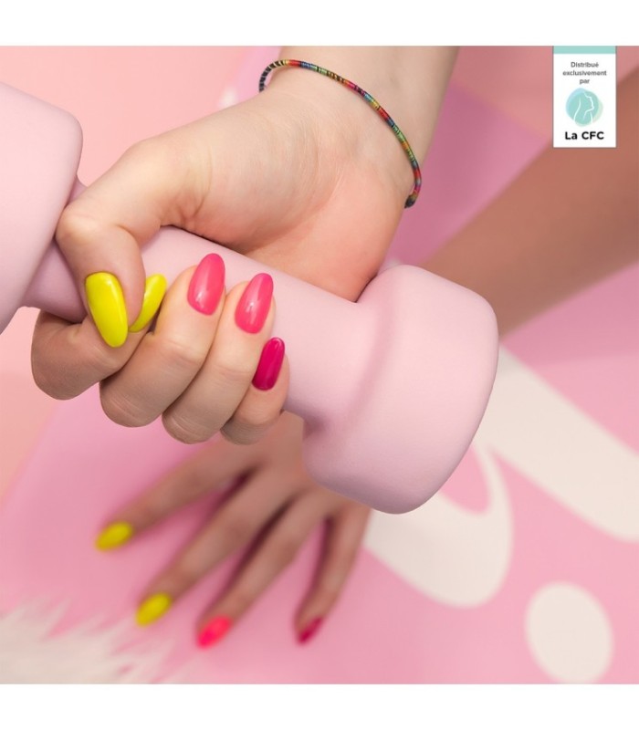 Hi Hybrid - Vernis à Ongles Semi-Permanent Gel UV - Sunny Pink - Tient 2 à 3 Semaines - Effet Ultra Brillant, Tendance et Fémini