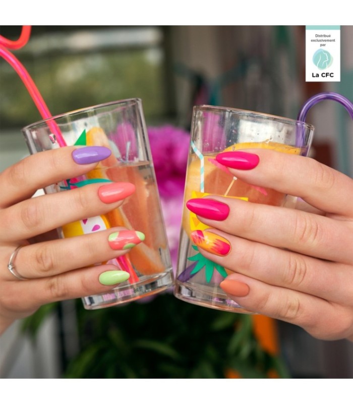 Hi Hybrid - Vernis à Ongles Semi-Permanent Gel UV - Fuchsia Blush - Tient 2 à 3 Semaines - Effet Ultra Brillant, Tendance et Fém