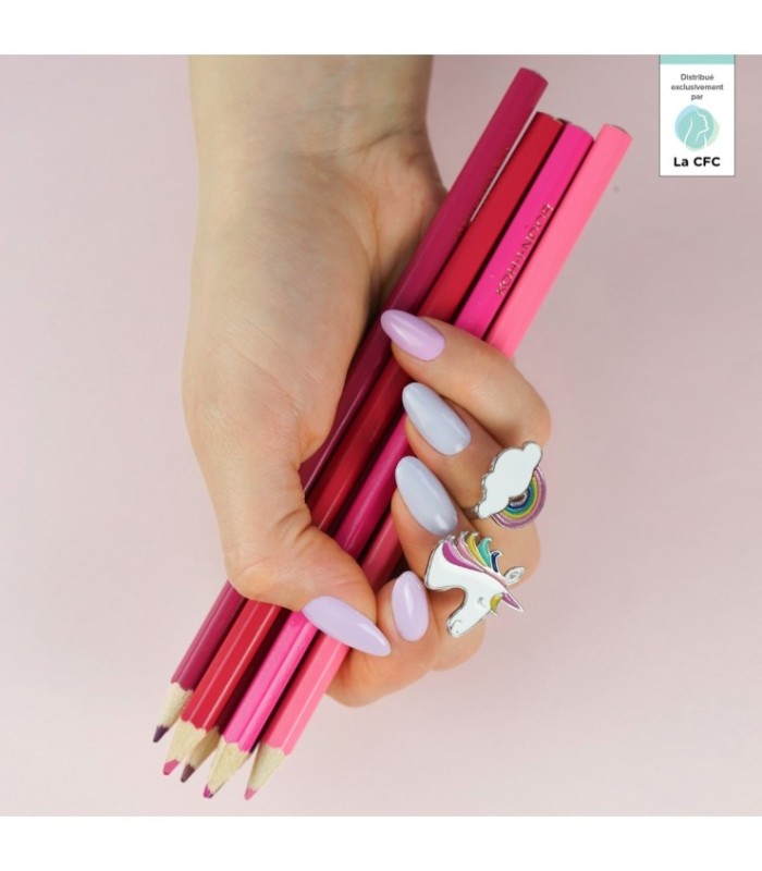 Hi Hybrid - Vernis à Ongles Semi-Permanent Gel UV - Violet White - Tient 2 à 3 Semaines - Effet Ultra Brillant, Tendance et Fémi