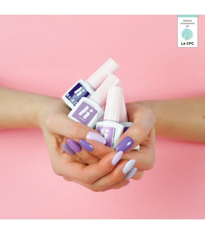 Hi Hybrid - Vernis à Ongles Semi-Permanent Gel UV - Violet White - Tient 2 à 3 Semaines - Effet Ultra Brillant, Tendance et Fémi