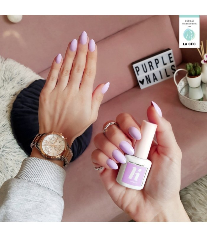 Hi Hybrid - Vernis à Ongles Semi-Permanent Gel UV - Clear Lavender - Tient 2 à 3 Semaines - Effet Ultra Brillant, Tendance et Fé