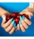 Hi Hybrid - Vernis à Ongles Semi-Permanent Gel UV - Blue White - Tient 2 à 3 Semaines - Effet Ultra Brillant, Tendance et Fémini