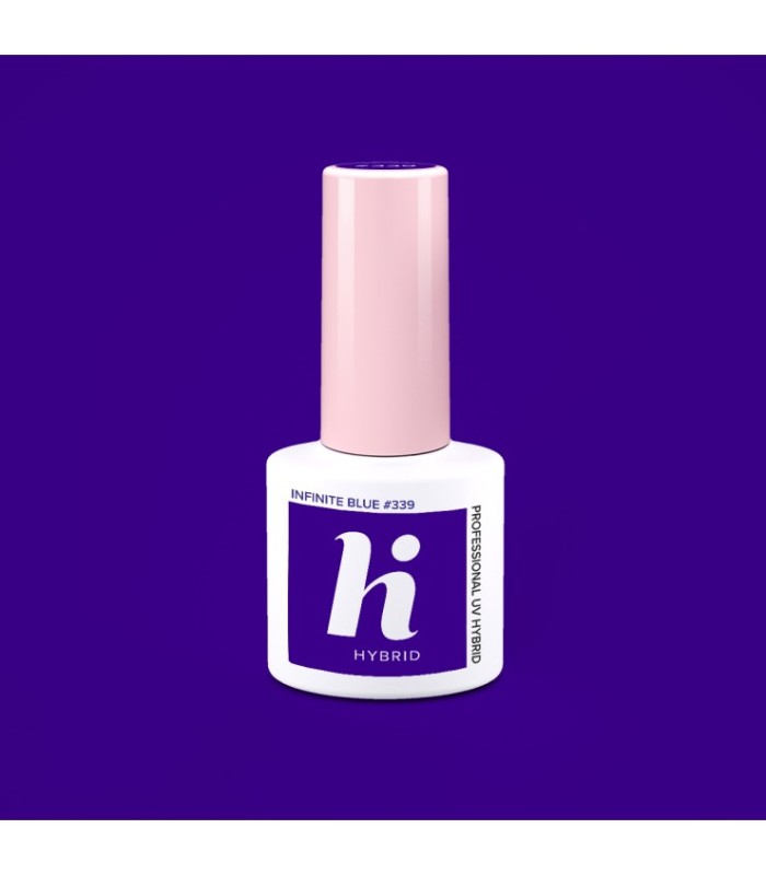 Hi Hybrid - Vernis à Ongles Semi-Permanent Gel UV - Infinite Blue - Tient 2 à 3 Semaines - Effet Ultra Brillant, Tendance et Fém