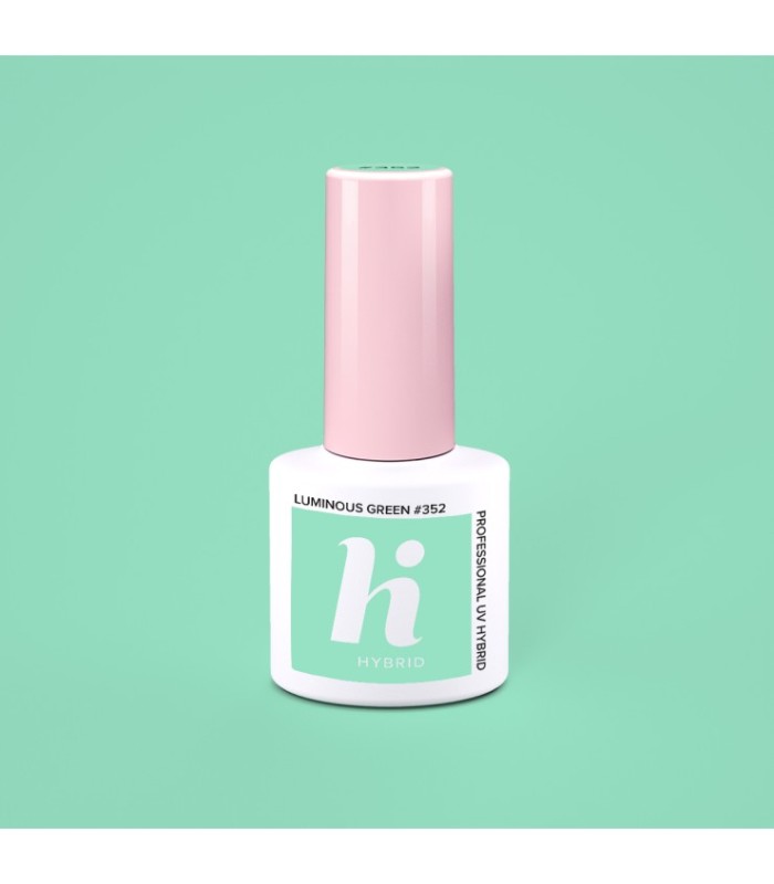 Hi Hybrid - Vernis à Ongles Semi-Permanent Gel UV - Luminous Green - Tient 2 à 3 Semaines - Effet Ultra Brillant, Tendance et Fé
