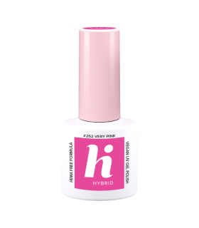 Hi Hybrid - Vernis à Ongles Semi-Permanent Gel UV - Very Pink - Tient 2 à 3 Semaines - Effet Ultra Brillant, Tendance et Féminin