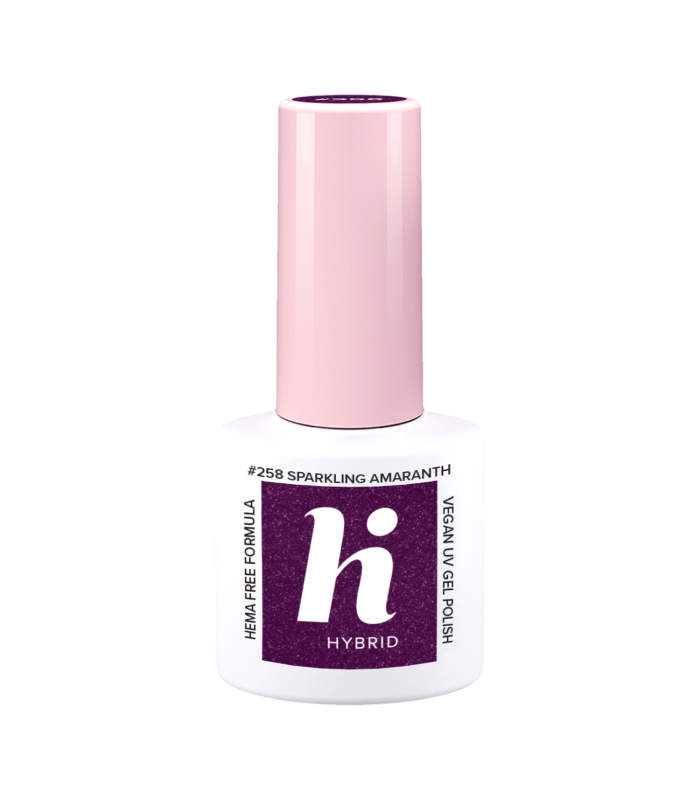 Hi Hybrid - Vernis à Ongles Semi-Permanent Gel UV - Sparkling Amaranth - Tient 2 à 3 Semaines - Effet Ultra Brillant, Tendance e