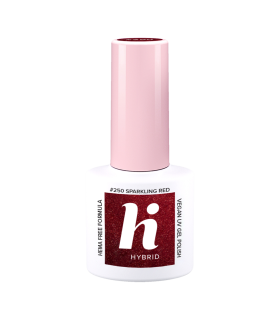 Hi Hybrid - Vernis à Ongles Semi-Permanent Gel UV - Sparkling Red - Tient 2 à 3 Semaines - Effet Ultra Brillant, Tendance et Fém