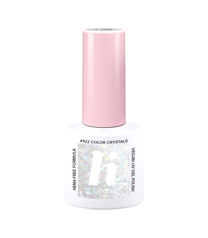 Hi Hybrid - Vernis à Ongles Semi-Permanent Gel UV - Color Crystals - Tient 2 à 3 Semaines - Effet Ultra Brillant, Tendance et Fé
