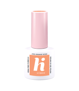 Hi Hybrid - Vernis à Ongles Semi-Permanent Gel UV - Orange Soda - Tient 2 à 3 Semaines - Effet Ultra Brillant, Tendance et Fémin