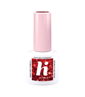 Hi Hybrid - Vernis à Ongles Semi-Permanent Gel UV - Red Elements - Tient 2 à 3 Semaines - Effet Ultra Brillant, Tendance et Fémi