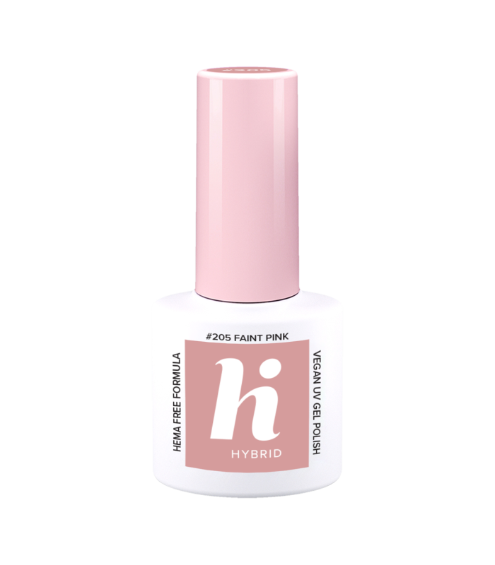 Hi Hybrid - Vernis à Ongles Semi-Permanent Gel UV - Faint Pink - Tient 2 à 3 Semaines - Effet Ultra Brillant, Tendance et Fémini