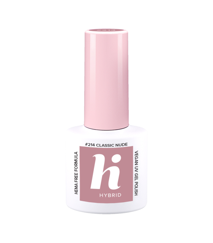 Hi Hybrid - Vernis à Ongles Semi-Permanent Gel UV - Classic Nude - Tient 2 à 3 Semaines - Effet Ultra Brillant, Tendance et Fémi