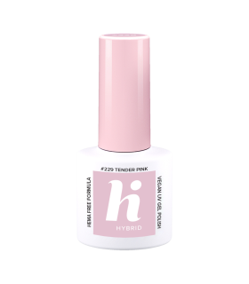 Hi Hybrid - Vernis à Ongles Semi-Permanent Gel UV - Tender Pink - Tient 2 à 3 Semaines - Effet Ultra Brillant, Tendance et Fémin
