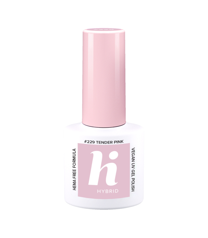 Hi Hybrid - Vernis à Ongles Semi-Permanent Gel UV - Tender Pink - Tient 2 à 3 Semaines - Effet Ultra Brillant, Tendance et Fémin