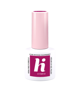 Hi Hybrid - Vernis à Ongles Semi-Permanent Gel UV - Intense Raspberry - Tient 2 à 3 Semaines - Effet Ultra Brillant, Tendance et