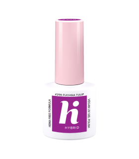 Hi Hybrid - Vernis à Ongles Semi-Permanent Gel UV - Fuchsia Tulip - Tient 2 à 3 Semaines - Effet Ultra Brillant, Tendance et Fém