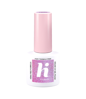 Hi Hybrid - Vernis à Ongles Semi-Permanent Gel UV - Twinkle Pink - Tient 2 à 3 Semaines - Effet Ultra Brillant, Tendance et Fémi