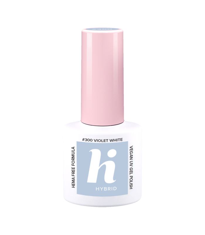 Hi Hybrid - Vernis à Ongles Semi-Permanent Gel UV - Violet White - Tient 2 à 3 Semaines - Effet Ultra Brillant, Tendance et Fémi