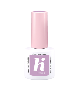 Hi Hybrid - Vernis à Ongles Semi-Permanent Gel UV - Light Lilac - Tient 2 à 3 Semaines - Effet Ultra Brillant, Tendance et Fémin