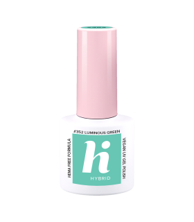 Hi Hybrid - Vernis à Ongles Semi-Permanent Gel UV - Luminous Green - Tient 2 à 3 Semaines - Effet Ultra Brillant, Tendance et Fé